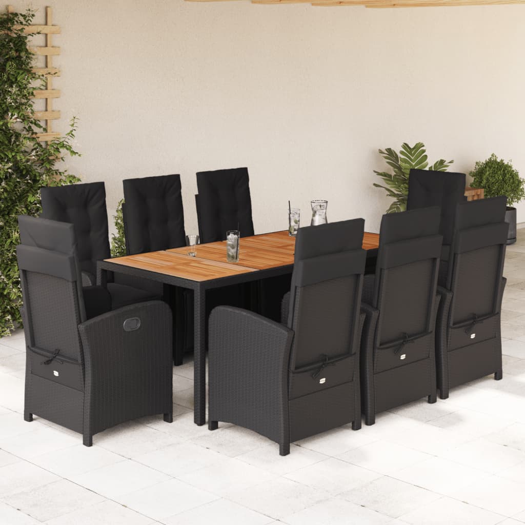 5-Delige Tuinset Met Kussens Poly Rattan