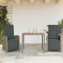 5-Delige Tuinset Met Kussens Poly Rattan