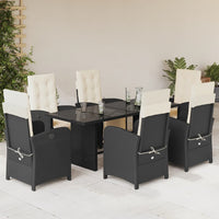 9-Delige Tuinset Met Kussens Poly Rattan