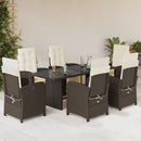 9-Delige Tuinset Met Kussens Poly Rattan