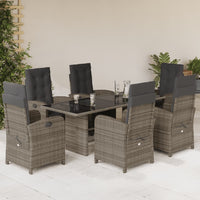 9-Delige Tuinset Met Kussens Poly Rattan