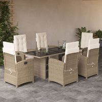 9-Delige Tuinset Met Kussens Poly Rattan