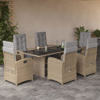 9-Delige Tuinset Met Kussens Poly Rattan