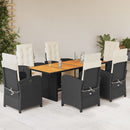 9-Delige Tuinset Met Kussens Poly Rattan