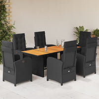 9-Delige Tuinset Met Kussens Poly Rattan