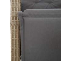 9-Delige Tuinset Met Kussens Poly Rattan