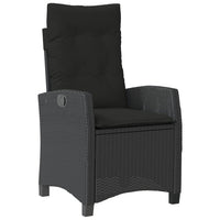 5-Delige Tuinset Met Kussens Poly Rattan Zwart