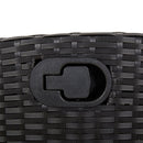 5-Delige Tuinset Met Kussens Poly Rattan Zwart