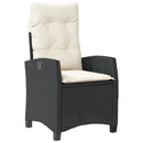 9-Delige Tuinset Poly Rattan Zwart