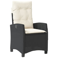 9-Delige Tuinset Poly Rattan Zwart