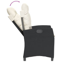 9-Delige Tuinset Poly Rattan Zwart