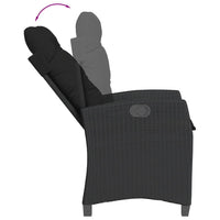 7-Delige Tuinset Met Kussens Poly Rattan Zwart