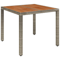5-Delige Tuinset Met Kussens Poly Rattan Grijs