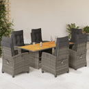 9-Delige Tuinset Met Kussens Poly Rattan