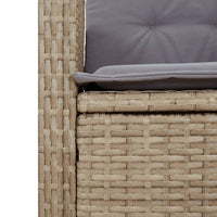 9-Delige Tuinset Met Kussens Poly Rattan