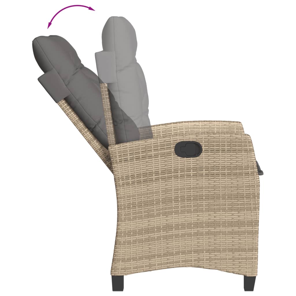 9-Delige Tuinset Met Kussens Poly Rattan