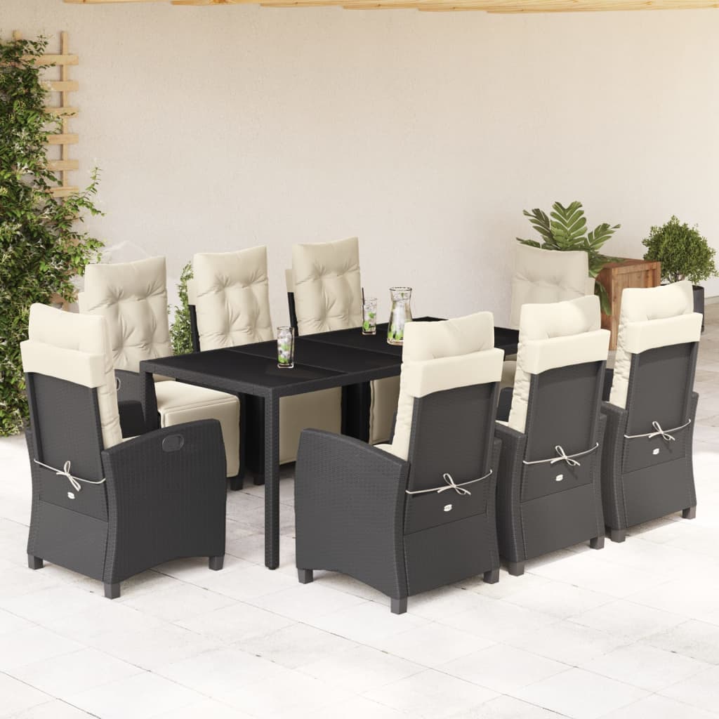 5-Delige Tuinset Met Kussens Poly Rattan