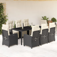 5-Delige Tuinset Met Kussens Poly Rattan