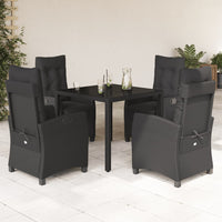5-Delige Tuinset Met Kussens Poly Rattan