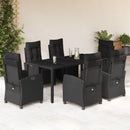 5-Delige Tuinset Met Kussens Poly Rattan