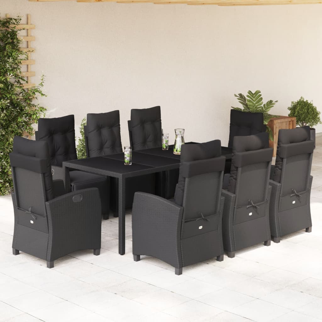 5-Delige Tuinset Met Kussens Poly Rattan