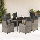 5-Delige Tuinset Met Kussens Poly Rattan