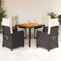 7-Delige Tuinset Met Kussens Poly Rattan