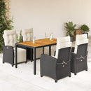 7-Delige Tuinset Met Kussens Poly Rattan