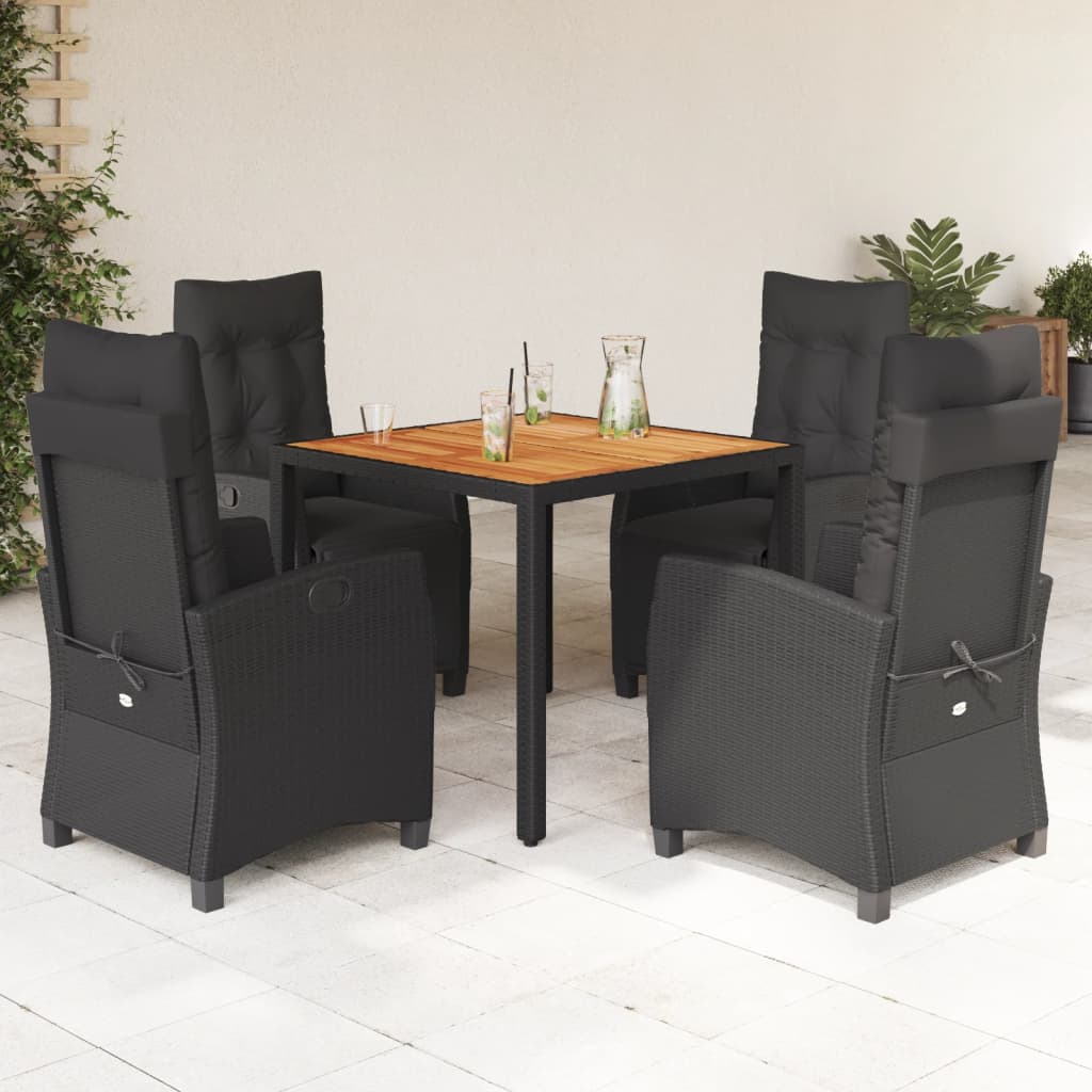 7-Delige Tuinset Met Kussens Poly Rattan