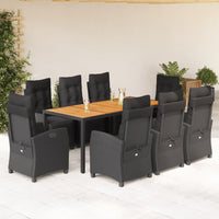 7-Delige Tuinset Met Kussens Poly Rattan