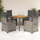 7-Delige Tuinset Met Kussens Poly Rattan