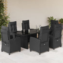 7-Delige Tuinset Met Kussens Poly Rattan