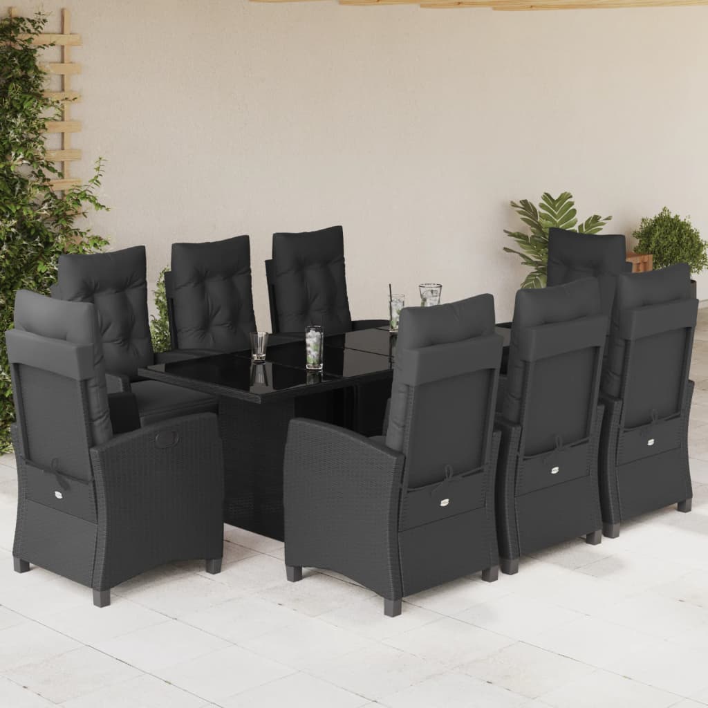 7-Delige Tuinset Met Kussens Poly Rattan