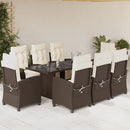 7-Delige Tuinset Met Kussens Poly Rattan