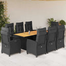 7-Delige Tuinset Met Kussens Poly Rattan