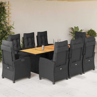 7-Delige Tuinset Met Kussens Poly Rattan