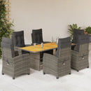 7-Delige Tuinset Met Kussens Poly Rattan