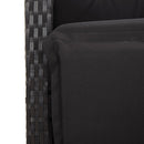 5-Delige Tuinset Met Kussens Poly Rattan Zwart