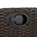 5-Delige Tuinset Met Kussens Poly Rattan Bruin