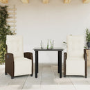 5-Delige Tuinset Met Kussens Poly Rattan Bruin