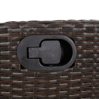 5-Delige Tuinset Met Kussens Poly Rattan Bruin