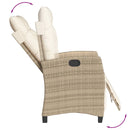 5-Delige Tuinset Met Kussens Poly Rattan Beige