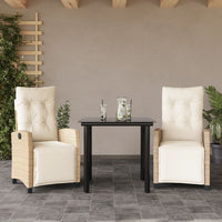 5-Delige Tuinset Met Kussens Poly Rattan Beige