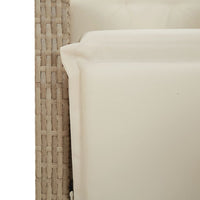5-Delige Tuinset Met Kussens Poly Rattan Beige