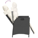 5-Delige Tuinset Met Kussens Poly Rattan Zwart