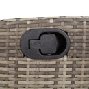 5-Delige Tuinset Met Kussens Poly Rattan Grijs