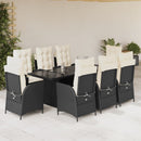 7-Delige Tuinset Met Kussens Poly Rattan