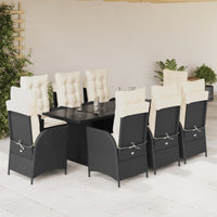 7-Delige Tuinset Met Kussens Poly Rattan