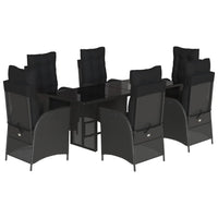 7-Delige Tuinset Met Kussens Poly Rattan