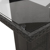 7-Delige Tuinset Met Kussens Poly Rattan